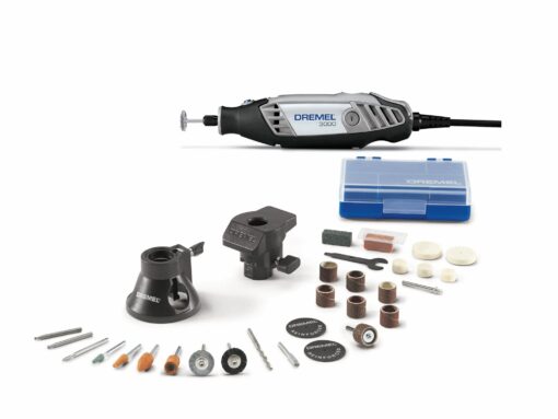 Dremel 3000-2/28 Variable Speed Rotary Tool Kit- 1 Attachments & 28 Accessories- Grinder, Sander, Polisher, Router, and Engraver- Perfect for Routing, Metal Cutting, Wood Carving, and Polishing 30 Piece Kit