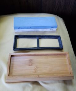 Sharp Pebble Premium Whetstone Knife Sharpening Stone 2 Side Grit 1000/6000 Waterstone- Whetstone Knife Sharpener- NonSlip Bamboo Base & Angle Guide 41 61PRQE8xz2L 1