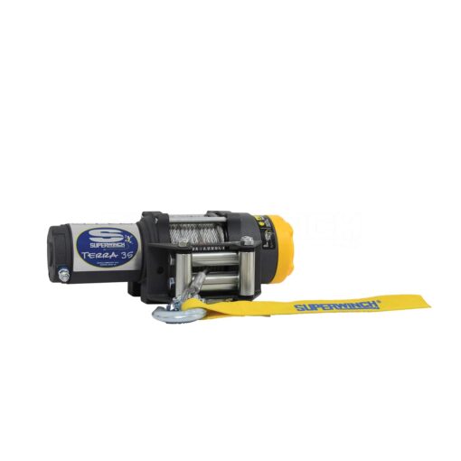 Superwinch 1135220 Terra 35 3500lbs/1591kg single line pull with roller fairlead, handlebar mnt toggle, handheld remote