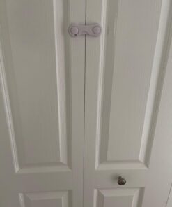 Cabinet Locks - Adoric Life Child Safety Locks 4 Pack - Baby Safety Cabinet Locks - Baby Proofing Cabinet Kitchen System with Strong Adhesive Tape White-4pc 34 61Pa3staiWL