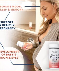 Alternative view of Mama Bird Vegan Prenatal DHA Vitamin, Algae Omega 3 Supplements, Supports Baby's Brain & Eyes, Easy to Swallow Softgels, Includes Bonus Healthy Pregnancy & Lactation Secrets, 60 Ct