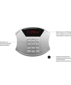 Alternative view of Honeywell Safes & Door Locks - 5103 Medium Steel Security Safe with Hotel-Style Digital Lock, 0.83-Cubic Feet, Black