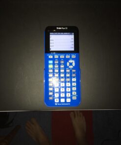 Texas Instruments TI-84 Plus CE Color Graphing Calculator, Bionic Blue Small Single Pack 17 61PaJF55ML