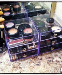 iDesign BPA-Free Plastic 3-Drawer Vanity Organizer - 6.5" x 6.5" x 6.5", Clear 52 61Pd7ttmFNL