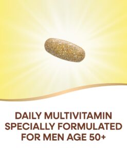 Nature's Way Alive! Men’s 50+ Daily Ultra Multivitamin, High Potency Formula, Supports Healthy Brain, Eyes & Heart*, Gluten-Free, 60 Tablets (Packaging May Vary) 20 61PdD0QaP7L 1