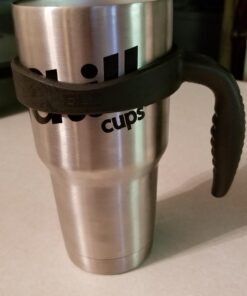 Grab Life Outdoors - Handle For YETI Rambler 30 Oz Tumbler Cup - Fits Ozark Trail, RTIC & more - (Handle Only) - Black 39 61PeptBoNyL