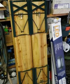 Giantex 70'' 3-Piece Portable Folding Picnic Beer Table with Seating Set Wooden Top Picnic Table for Patio Outdoor Activities Garden Use, 30'' Table Height Black(iron Frame); Wooden(tabletop & Chair Seats) 40 61PfuwtPTsL 1