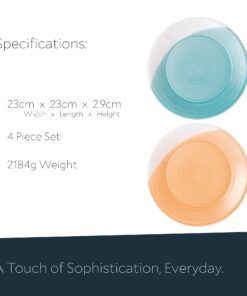 Royal Doulton 1815 Mixed Patterns Salad Plate, 9.4", Bright Colors, Set of 4 10 61Pg1bMSSZL