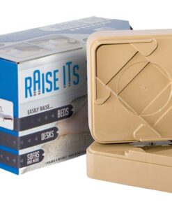 Alternative view of Headwind Consumer Products RAISE ITS 830-0531-S Furniture Riser, Khaki 1"x4"x4" (8 count)