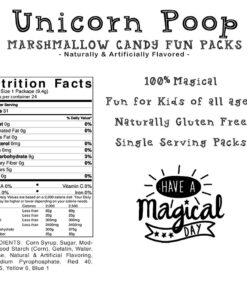 Unicorn Poop Candy - Made in the USA - 24 Unicorn Party Supplies - Unicorn Birthday Party Favors for Kids - Bulk Candy Packs for Classroom 0.33 Ounce (Pack of 24) 24 61Plt9EXJkL