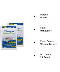 Platypus Orthodontic Flossers for Braces – Unique Structure Fits Under Arch Wire, Floss Entire Mouth in Less Than Two Minutes, Increases Flossing Compliance Over 84% - 30 Count Bag (Pack of 2) Unflavored 30 Count (Pack of 2) 18 61Pr1B AFHL