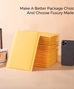 Fuxury Kraft Bubble Mailer 6x10 Inch 25 Pack,Strong Adhesion Padded Envelopes,Self Seal Bubble Envelopes, Waterproof Cushioned Bubble Mailers Packaging for Small Business,Bulk #0 Mailers Yellow 6x10" 25Pc 16 61PtvjMeNvL
