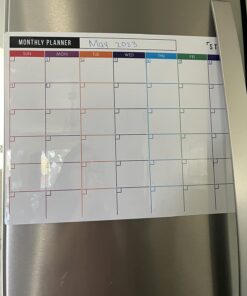 STYLIO Dry Erase Calendar Whiteboard. Set of 3 Magnetic Calendars for Fridge: Monthly, Weekly Organizer & Daily Notepad. Refrigerator & Wall Family Calendar. 4 Fine Point Markers & Eraser Included White 40 61Q1Q3BAxWL