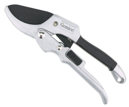 gonicc 8" Professional SK-5 Steel Blade Sharp Anvil Pruning Shears (GPPS-1001),Less effort. Pruning Scissors, Bonsai Cutters