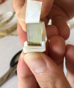 TronicsPros 10pcs 4 Pin Solderless Waterproof LED Strip to Strip Connector RGB Flex LED Ribbon LED Rope LED Tape Light Gapless Adapter for 10mm Wide Waterproof SMD 5050 RGB Flexible LED Strip Light White (only for Waterproof RGB 5050 LED strip) 42 61Q4r rGaWL