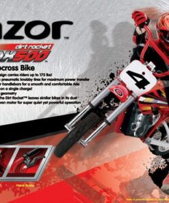 Razor MX500 Dirt Rocket Adult & Teen Ride On High-Torque Electric Motocross Motorcycle Dirt Bike, Speeds up to 15 MPH, Ages 14 and Up, Red 10-12" 18 61Q4ra3XsLS