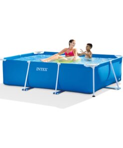 Alternative view of Intex 86" x 23" Rectangular Frame Above Ground Outdoor Child Safe Splash Swimming Pool 7' 2" x 4' 11" x 23"
