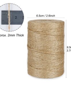 Tenn Well Natural Jute Twine, 500 Feet Long Brown Twine Rope for Crafts, Gift Wrapping, Packing, Gardening and Wedding Decor 1PC/500Feet 29 61Q4tCwZsfL