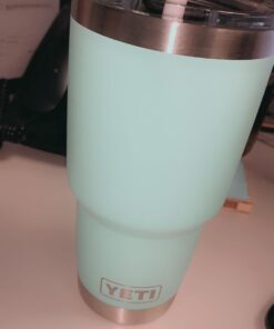 YETI Rambler 30 oz Stainless Steel Vacuum Insulated Tumbler w/MagSlider Lid Seafoam 1 Count (Pack of 1) 36 61Q5jaRvwTL