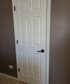 Schlage F10 V LAT 622 Latitude Door Lever, Hall & Closet Passage Lock, Matte Black Standard 32 61Q7ya8YuxL