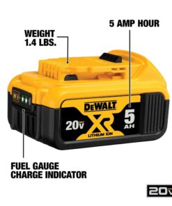 DEWALT 20V MAX XR Battery, Lithium Ion, 5.0Ah (DCB205) 14 61Q8awN4kCL