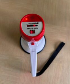 Pyle Megaphone Speaker PA Bullhorn - 20 Watts & Adjustable Vol Control w/ Built-in Siren & 800 Yard Range for Football, Baseball, Hockey, Cheerleading Fans & Coaches or for Safety Drills - PMP20,White 35 61Q9rNFmzZL 6