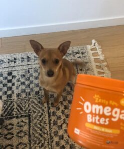 Zesty Paws Omega 3 Alaskan Fish Oil Chew Treats for Dogs - with AlaskOmega for EPA & DHA Fatty Acids - Hip & Joint Support + Skin & Coat Chicken Flavor (90 Soft Chews) 90 Count (Pack of 1) 39 61QA8K7ubzL 2