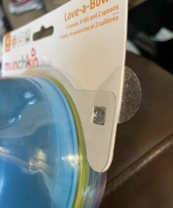 Munchkin® Love-a-Bowls™ 10 Piece Baby Feeding Set, Includes Bowls with Lids and Spoons, Multicolor 38 61QAyUSXsVL