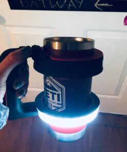 NEBO Stainless Steel 6668 GLOW - Light + Handle for your 30oz tumbler - YETI Rambler, Ozark Trail and more,Black, 1 Count (Pack of 1) Nebo Glow Tumbler Handle 44 61QEtePqOEL