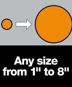 Fiskars Circle Cutter with 3 Replacement Blades - 1" to 8” Cut Length - Arts and Crafts Paper Cutter - Clear/Orange Paper Cutter & Refill Blades 27 61QGGxA2yJL