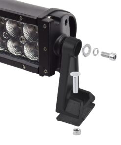 Eyourlife LED Light Bar Side Mounting Brackets with Rubber Pads, Universal Fit Metal Side Brackets Kit with Bolts, Sturdy Light Mounting Replacement for Rigid or Curve Light Bars for Jeep Truck & SUV 14 61QHRd7r49L