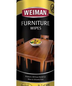 Weiman Wood Cleaner and Polish Wipes - Clean, Polish & Protect Wood Furniture, 30 Count 30 Count (Pack of 1) 20 61QHhL1x8mL