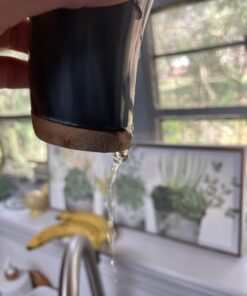 Trondebal Viking Drinking Horn Mug, 15-20 Oz Natural Ox Horn Cup & Cofee Stein | Cool Unique Gift for Men and Women, Home Decor Accessories | Shot Glasses for Beer, Ale, Whiskey, Mead 35 61QJnuZKrGL