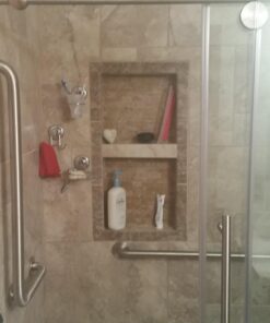 HASKO accessories - Powerful Vacuum Suction Cup Hooks Holder for Towel, Robe and Loofah - Stainless Steel Hook for Bathroom and Kitchen (Chrome) 48 61QKqeIAivL