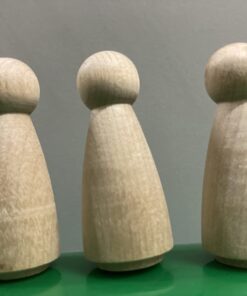 Wood Peg Doll Set, 50 Piece Wood Peg Family (Toy Peg People: Dad, Mom, Angel, Child, Baby) Unfinished for Crafts & Play, by Woodpeckers Complete Family Set - 50 Pieces Pack of 50 30 61QNEM7pF8L