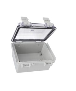 Alternative view of BUD Industries NBF-32402 Plastic Outdoor NEMA Economy Box 5.11" L x 3.93" W x 2.75" H, Gray
