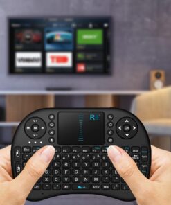 10038-FT Rii i8 Mini 2.4GHz Wireless Touchpad Keyboard with Mouse, Black (Rii-i8) 19 61QOk5kFLoL 2