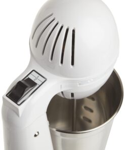 Hamilton Beach 727B DrinkMaster Electric Drink Mixer, Restaurant-Quality Retro Milkshake Maker & Milk Frother, 2 Speeds, Extra-Large 28 oz. Stainless Steel Cup, White 17 61QP4brKLHS