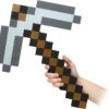 Think Geek Minecraft Pick Axe Foam Weapon Action Figure Accessory One Size
