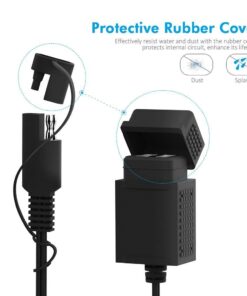 Alternative view of MICTUNING SAE to USB Cable Adapter 3.1A Motorcycle Dual USB Charger Port Power Socket for Smart Phone Tablet GPS