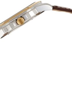 Seiko Men's SNE102 Stainless Steel Solar Watch with Brown Leather Strap Black 12 61QVo1r7FvL