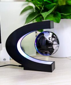 MOKOQI Magnetic Levitating Globe with LED Light, Cool Tech Gift for Men Father Boys and Girls , Birthday Gifts for Kids, Floating Globes World Desk Gadget Decor in Office Home/Display Frame Stand Plastic Black 16 61QbHFQpERL