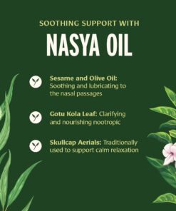 Banyan Botanicals Nasya Oil – Organic Herbal Nasal Drops for Clear Breathing – Ayurvedic Nasal Cleaner and Nose Moisturizer* – One Fluid Ounce – Certified Organic, Non GMO, Chemical Free 13 61QdDTEovL