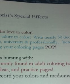 Colorist's Special Effects - color interior: Step by step guides to making your adult coloring pages POP! 33 61QdO1fNS7L