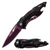 MTECH USA MT-A705 Series – Spring Assisted Folding Knife, Pocket Clip, Tactical, EDC, Self Defense Purple 4.5-inch closed 15 61QdRNrUmtL