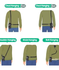 LUITON Radio Holder Walkie Talkie Pouch Molle Radio Pouch BaoFeng Radio Holster Strap Radio Case for Duty Belt Compatible with BaoFeng UV5R 888S F8HP Kenwood Icom HYT Arcshell Retevis H777 (1 Pack) MSC-20C 1Pack 21 61QddC3gT1L