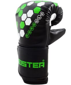 Meister Formula Hex Bag Mitts for MMA, Boxing & Muay Thai (8oz -10oz) Black w/ Green Small / Medium (9oz) 6 61QeGHOgvL