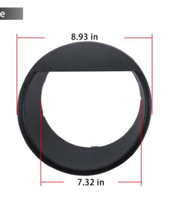 Opall Black Bezels Front Light Headlight Angry Bird Style Trim Cover for Jeep Wrangler JK JKU Rubicon Sahara 2007-2018, not for JL 26 61QeTUkfL