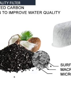 GOLDTONE 12 Pack Water Filters For CUISINART Coffee Maker Activated Charcoal Filter Water Replacement Charcoal Water Filters For CUISINART Coffee Machines Cartridges Replace CUISINART DCC-RWF 22 61QhCVHHCL