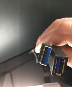 Amazon Basics 2-Pack USB-A 3.0 Extension Cable, 4.8Gbps High-Speed, Male to Female Gold-Plated Connectors, 6 Foot, Black 6 Feet 38 61QhwcFWxKL